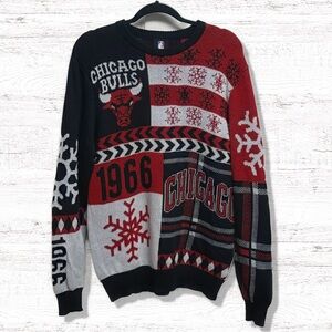 Chicago Bulls Not So Ugly Christmas Sweater Men’s Size Large